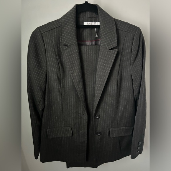 Reitmans Women's Pantsuit Size 3 - Gray Pinstripe - Picture 1 of 9